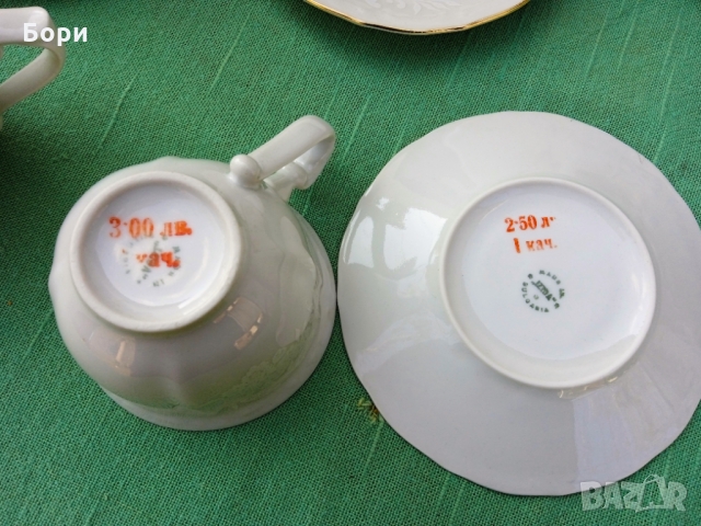 Луксозен български порцелан Сервиз за чай, снимка 10 - Сервизи - 36105371