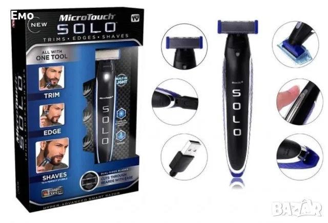 Електрическа самобръсначка: MicroTouch Solo SHAV41, снимка 5 - Електрически самобръсначки - 48050005