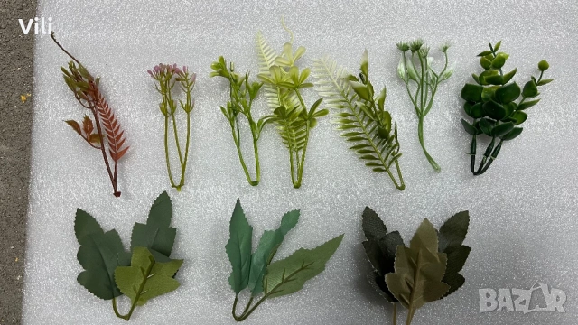 Стръкове и листа за декорация