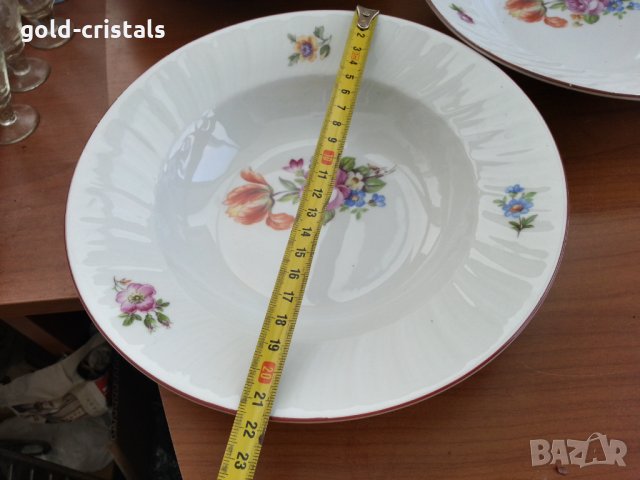 Стар български порцелан чинии, снимка 4 - Антикварни и старинни предмети - 35848968