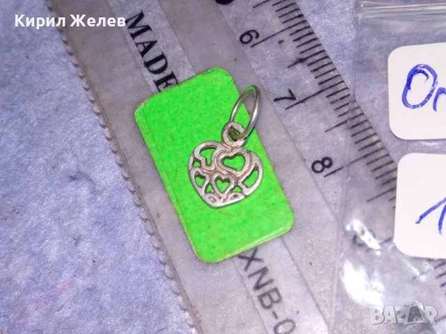 СЪРЦЕВИДНО СРЕБЪРНО РОМАНТИЧНО АЖУРНО АРТ МЕДАЛЬОНЧЕ СРЕБРО 925 ФЕШЪН ПЕНДАНТ 38286, снимка 7 - Колиета, медальони, синджири - 40938964