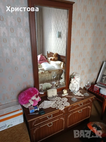 Мебели за спалня - гардероб спалня тоалетка нощни шкафчета, снимка 3 - Гардероби - 53592249