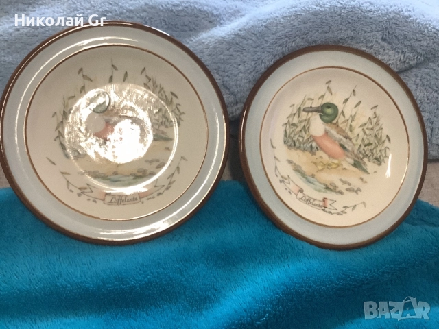 Стенна чинии порцелан ръчна изработка производство Германия диаметър 13 см