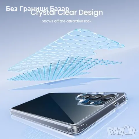 Нов Samsung S25 Ultra кейс – военен клас защита, тънък и прозрачен калъф Самсунг, снимка 2 - Калъфи, кейсове - 49373685