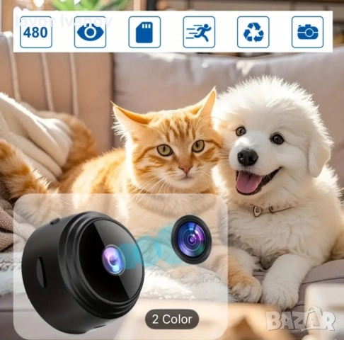 Безжична wifi камера за видеонаблюдение, снимка 4 - HD камери - 52264056