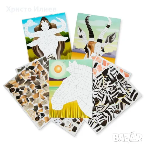 Книга със стикери Мозайка Melissa & Doug Сафари, снимка 4 - Детски книжки - 56160774