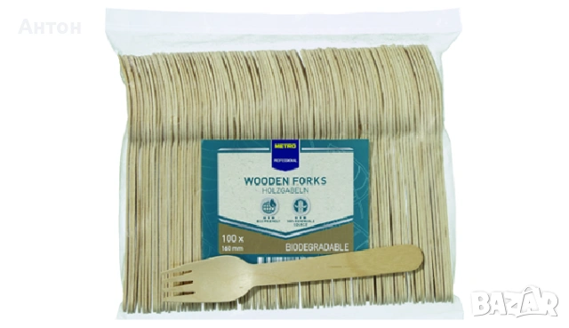 Дървени вилици 100бр.