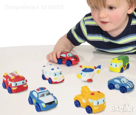 Коли играчки Tiny Teamsterz.Камион за боклук,Влекач,Спортен автомобил., снимка 7 - Коли, камиони, мотори, писти - 48493740