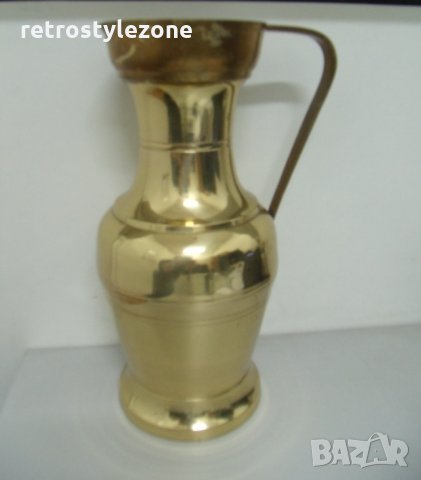 № 6018 стара голяма метална / месингова кана   