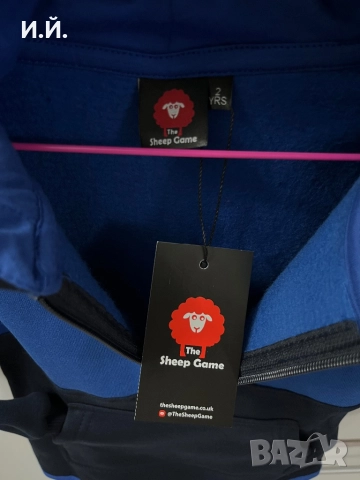 Детски суичър с качулка в тъмносиньо, снимка 3 - Детски анцузи и суичери - 52426670