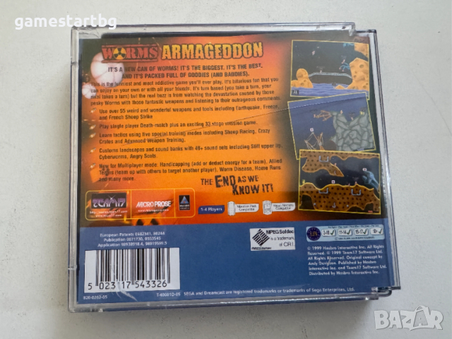 Worms: Armageddon за Sega Dreamcast, снимка 2 - Други игри и конзоли - 52916218