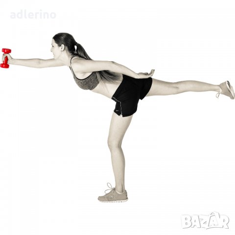 Комплект от 2 броя мини дъмбели - гири 3 kg, професионални, неопрен, гирички, фитнес гири, снимка 5 - Фитнес уреди - 34447455