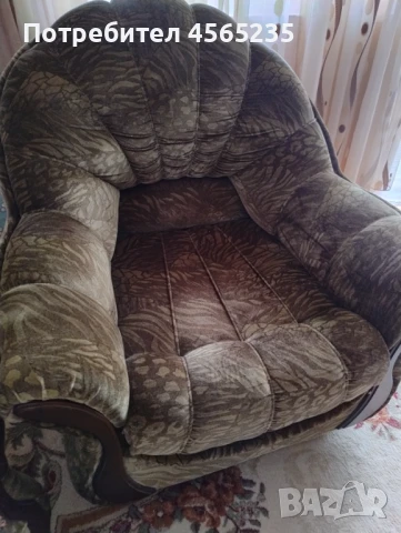 Диван и 2 фотьойла, снимка 2 - Дивани и мека мебел - 51377623