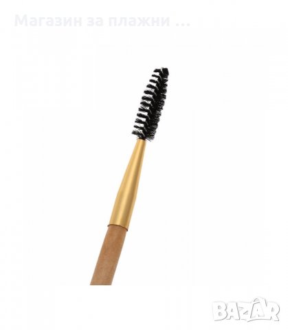 СКОСЕНА ДВОЙНА ЧЕТКА ЗА ВЕЖДИ, ОЧНА ЛИНИЯ И СЕНКИ - код 1568, снимка 3 - Декоративна козметика - 34280295