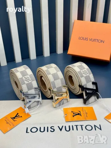 Louis Vuitton колани естествена кожа , снимка 3 - Колани - 49235422