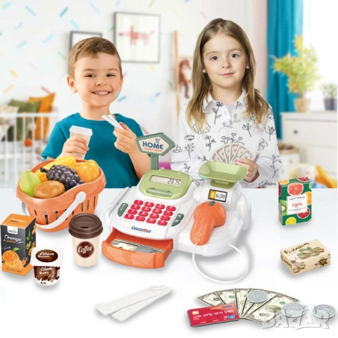 Детски супермаркет Home, реална Елка, плодове, четец, снимка 2 - Играчки за стая - 53027685