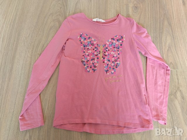 Розова блузка 9-10 г, снимка 1 - Детски Блузи и туники - 41634442