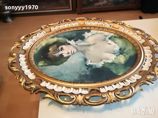 КАРТИНА КРАСИВА МАДАМА 70Х60СМ 0604221852, снимка 9 - Антикварни и старинни предмети - 36368464
