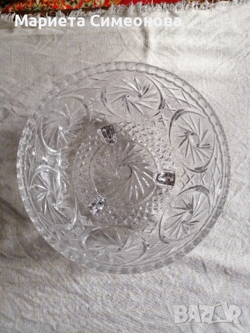 Кристална купа 22см., снимка 1
