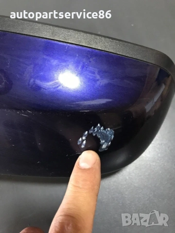 Предно ляво огледало на врата синьо за Mazda 6 2.0D (2002-2007) 012221, 012220, снимка 3 - Части - 53728808