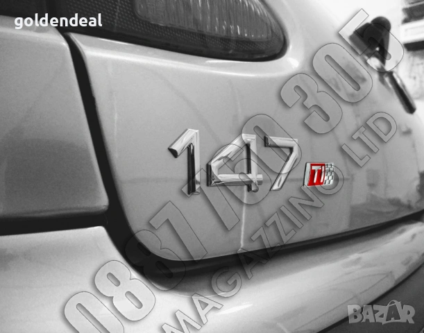 Емблема Alfa Romeo TI за 147 за задния капак метална хром и емайл, снимка 3 - Аксесоари и консумативи - 53747704