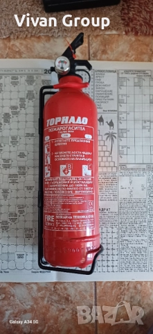 Пожарогасител Торнадо 1 кг, снимка 4 - Аксесоари и консумативи - 52273603
