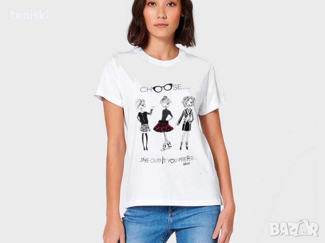  LIU JO Дамска тениска 9 модела, снимка 5 - Тениски - 28386305