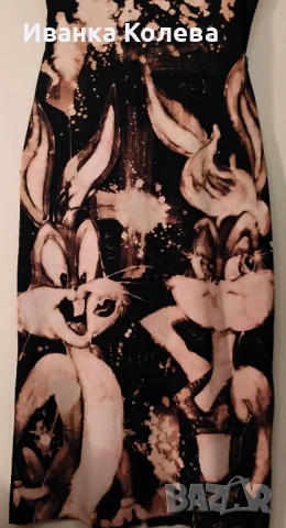 рокля, ръчно рисувана , снимка 4 - Рокли - 50814308