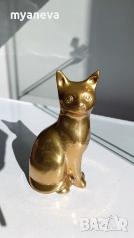 Бронзови статуетки на котки. , снимка 4 - Статуетки - 53840376