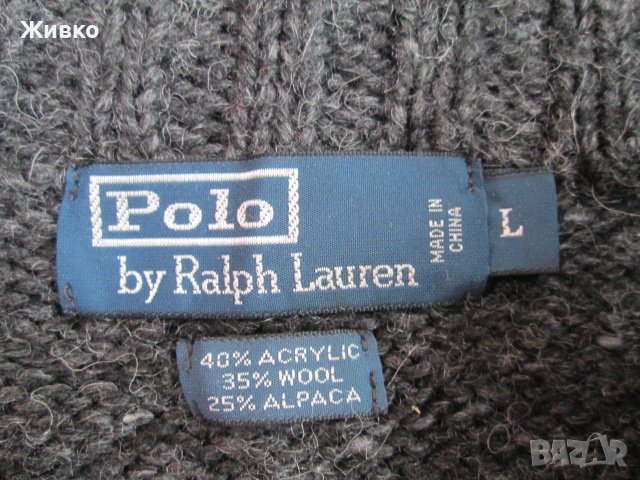 Polo by Ralph Lauren зимен пуловер размер L., снимка 3 - Пуловери - 39891919