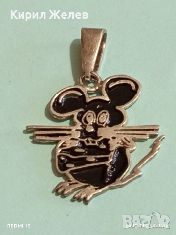 Винтидж сребърен медальон талисман МИКИ МАУС ювелирна изработка 38208, снимка 5 - Колиета, медальони, синджири - 52889717