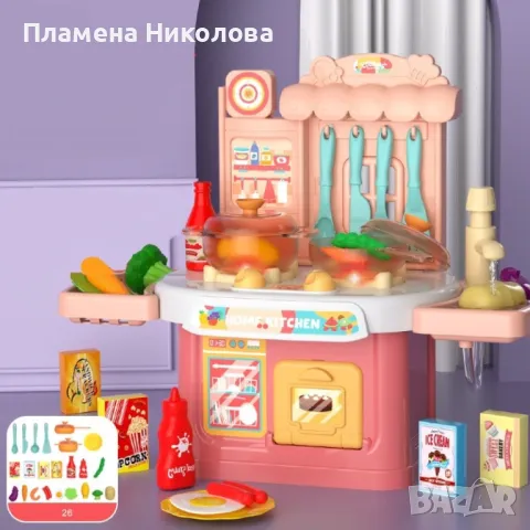 Детска кухня за игра в мини размери с всички необходими продукти, снимка 3 - Играчки за стая - 47954880