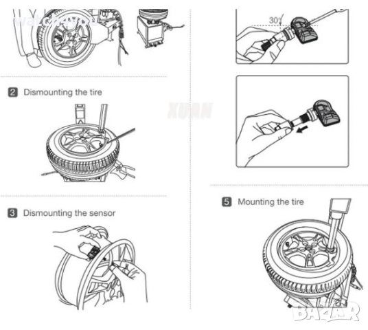 TPMS ДАТЧИК ЗА TOYOTA LEXUS. ТПМС ДАТЧИК ЗА ТОЙОТА. TPMS SENSOR.СЕНЗОР ЗА НАЛЯГАНЕ В ГУМИТЕ 433MHZ, снимка 4 - Аксесоари и консумативи - 44739236