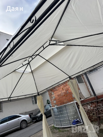 Градинска беседка, пергола, градинска шатра Outsunny , снимка 9 - Градински мебели, декорация  - 52711056