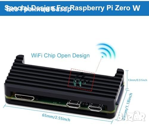 Нов Комплект Raspberry Pi Zero W: Bluetooth, 4K HDMI, OTG Хъб, снимка 4 - Друга електроника - 44211193