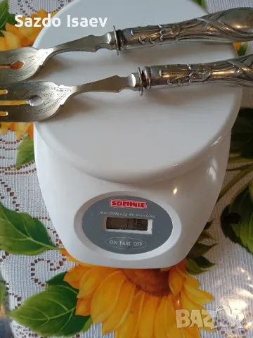 Вилици със сребърни дръжки, снимка 8 - Антикварни и старинни предмети - 49959792