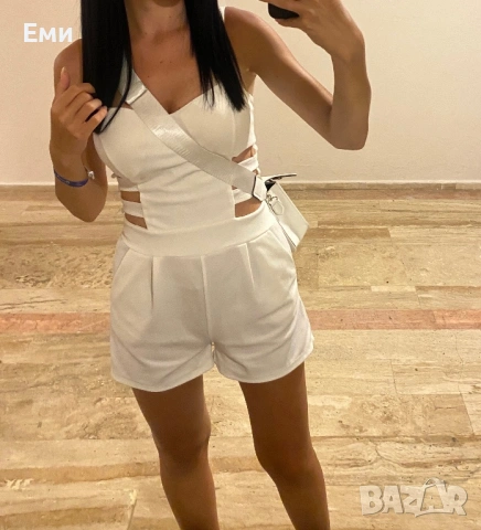 дамски бял гащеризон