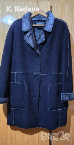 Дамски кожух, черен