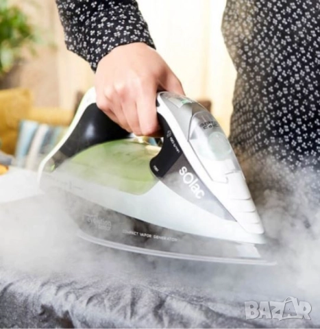 Ютия Solac Intelligent Evolution Sensor – 2800W, Illyum плоча, 190 g/min парен удар, Eco/Turbo