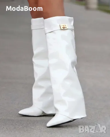 Ботуши на платформа - Лак