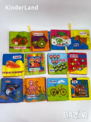 Комплект образователни меки книжки за бебе , снимка 2 - Образователни игри - 41902911