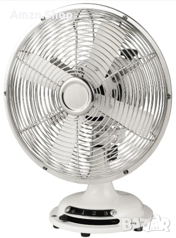 Ретро Вентилатор Метален Настолен Вентилатор Винтидж стил,, снимка 4 - Антикварни и старинни предмети - 50633900