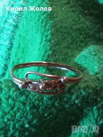 СТАР ВЪЗРОЖДЕНСКИ СРЕБЪРЕН с ГРАНУЛАЦИЯ ПРЪСТЕН СРЕБРО 950 ПРОБА РЪЧНО ПРАВЕН 76261