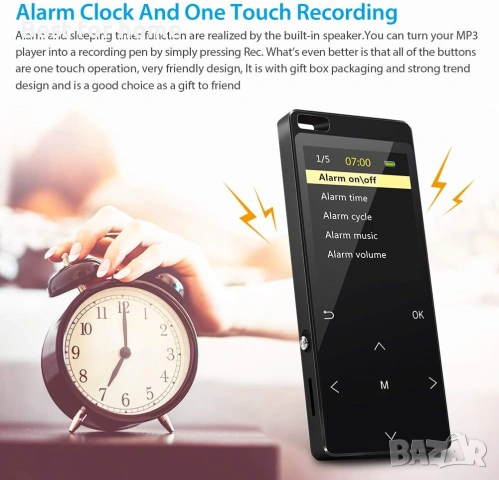 MP3 плейър с Bluetooth 5.0, снимка 6 - MP3 и MP4 плеъри - 53836210