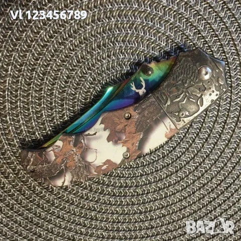 Джобен нож-100x215 mm (фолдър, сгъваем нож) The bone Edge, снимка 4 - Ножове - 53817711