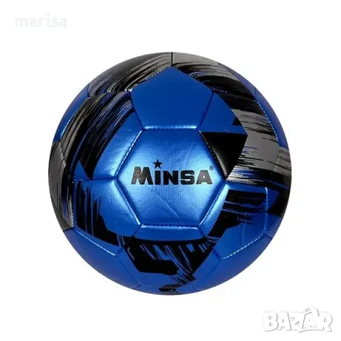 Футболна топка Minsa, Размер 5, кожа Код: 58042-3, снимка 1