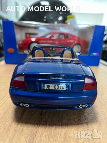 Чисто нова метална колекционерска количка MASERATI SPYDER 2000г.1:18, снимка 6 - Колекции - 51660117