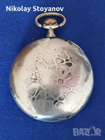 Сребърен джобен часовник NOMOS, снимка 2 - Джобни - 56392721