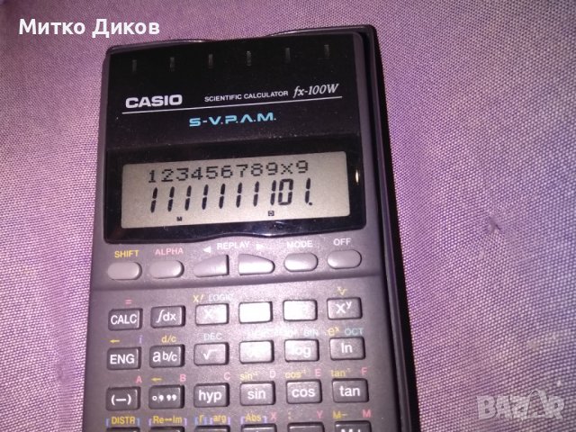 Casio fx-100W калкулатор марков с много функции работещ