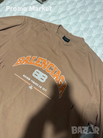 Маркови тениски Boss,Balenciaga,Zara,Gang, снимка 13 - Тениски - 52968703
